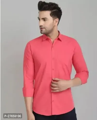 Elegant Cotton Solid Long Sleeves Casual Shirts For Men