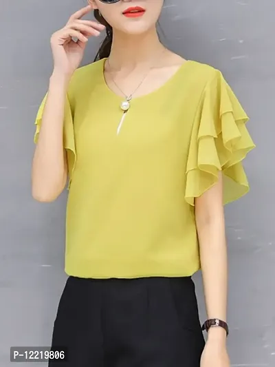 Stylish Gorgette Formal Top-thumb0