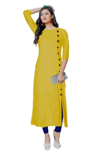 Stylish Rayon Solid Straight Kurta