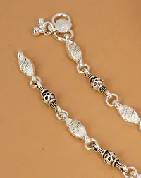 Traditional payal Girls and Women Silver Plating White Metal Payal Alloy Anklet Alloy Anklet-thumb2