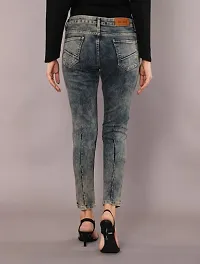 Blue Trend Ravishing Women Jeans || Embellished || Grey-thumb2