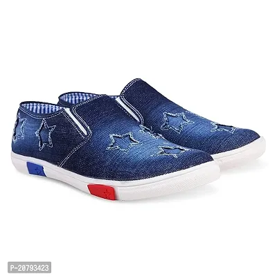 Comfortable Multicoloured Canvas Sneakers For Men