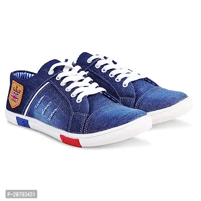 Comfortable Multicoloured Canvas Sneakers For Men
