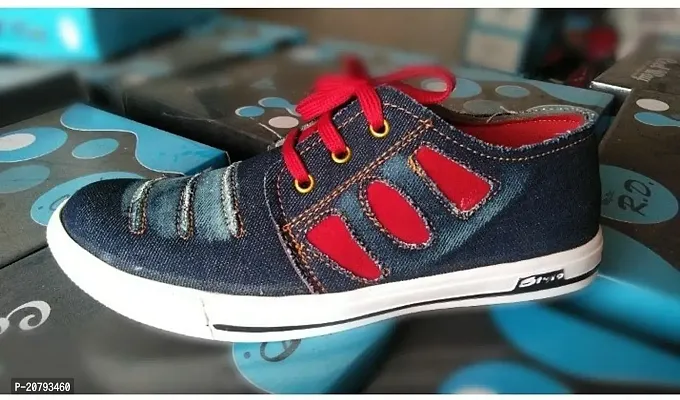 Comfortable Multicoloured Canvas Sneakers For Men-thumb0