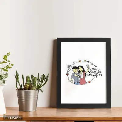TheKarkhana Brother-Sister love frame A brother is a gift of the heart a friend to the spirit' for Home and wall decor Gift for your sister (23.5 x 33.5cm) (With Glass)-thumb2