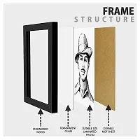 TheKarkhana- Bhagat Singh frame Bhagat Singh Black Sketch for Tribute, Respect, Home & Wall Decor (With Glass)-thumb4