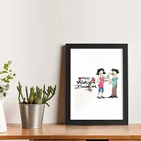 TheKarkhana Brother-Sister Love Quote Frame ""There's no butter friend that a sister"" for Home and Wall Decor Rakhi Gift (23.5 x 33.5 cm) (With Glass)-thumb1