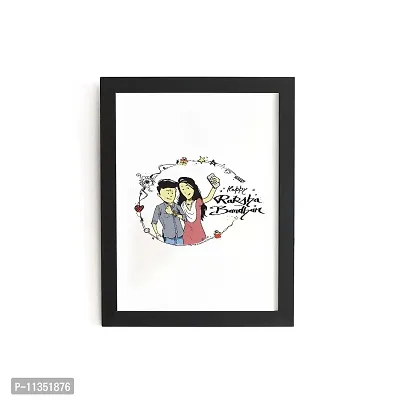 TheKarkhana Brother-Sister love frame A brother is a gift of the heart a friend to the spirit' for Home and wall decor Gift for your sister (23.5 x 33.5cm) (With Glass)-thumb0