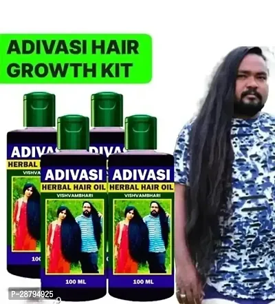 AdivasI Hair Oil for Hair Growth - 100ML Pack of 4