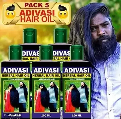 Adivasi Herbal Hair Oil 100ml pack of 5-thumb0