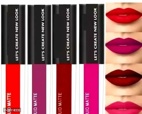 Matte Mini Lipstick Combo Red Purple Maroon and Magenta Colour Shadenbsp;nbsp; purple marron red magenta 16 ml-thumb0