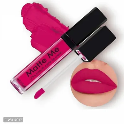 liquid lipstick waterproof and long lasting lipstickPink colour Lipstick  Pack of 1-thumb0