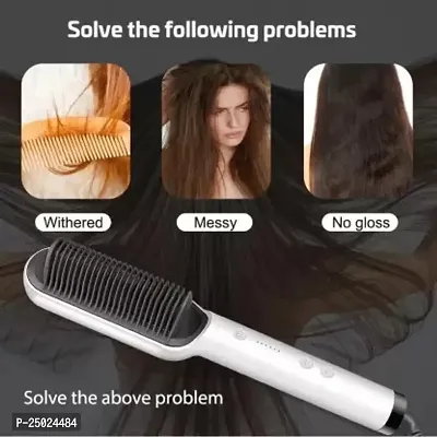 Styling Comb Smooth Straight Hair With 5 Heat Controller Electric Hair Straightener For Women-thumb0