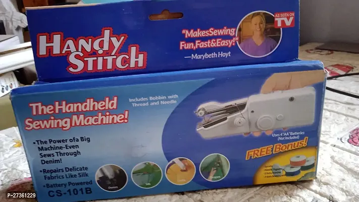 Handy sewing machine Electric Handy Stitch Handheld Sewing Machine for Emergency stitching | Mini hand Sewing Machine Stapler style | Silai Machine | Home Tailoring | Hand Machine | Mini Silai-thumb0