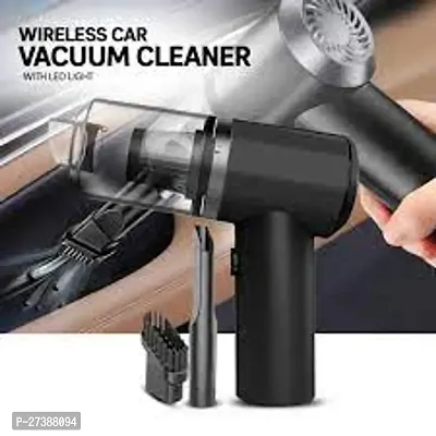 vaccum cleaner 2 in 1 Portable Electric Professional Cleaner Dust Collection/2 in 1 Car Vacuum Cleaner Handheld Wireless Home Car USB Rechargeable Hand Vacuum Cleaner (2 in 1 Vacuum) (Black)-thumb0