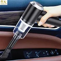 2 in 1 Portable High Power Car Vacuum Cleaner | USB Rechargeable Wireless Handheld Car Vacuum Cleaner Traveling, Camping Reusable,Portable,Rechargeable Vacuum (2 in 1 Vacuum)-thumb3