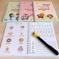 Sank Magic Practice Copybook, Number Tracing Book for Preschoolers with Pen, Magic Calligraphy Copybook Set Practical Reusable Writing Tool Simple Hand Lettering-thumb4