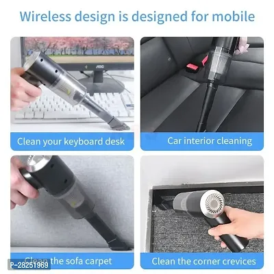 2IN1 Portable Car Vacuum Cleaner | USB Rechargeable Wireless Handheld Car Vacuum Cleaner Traveling, Camping Reusable,Portable,Rechargeable Vacuum-thumb2