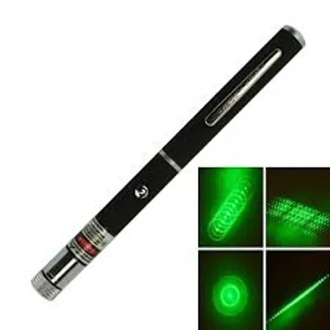 Green Laser Pointer Party Pen with Disco Lights, Up to 5 Miles Range, and 2 AAA Cells (Battery Not Included)