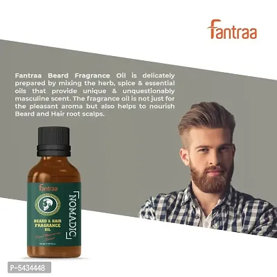 Fantraa Beard and Hair Growth Oil - Nomadic (30 ml)-thumb2