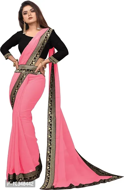 Beautiful Georgette Saree With Blouse Piece For Women