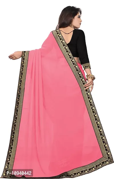 Beautiful Georgette Saree With Blouse Piece For Women-thumb2