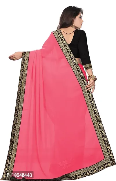 Beautiful Georgette Saree With Blouse Piece For Women-thumb2