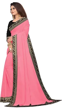 Beautiful Georgette Saree With Blouse Piece For Women-thumb2