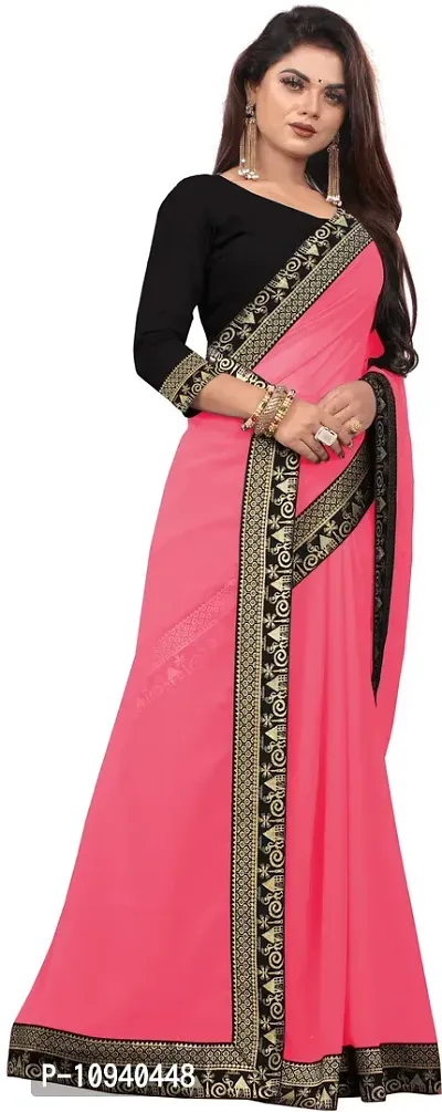 Beautiful Georgette Saree With Blouse Piece For Women-thumb4