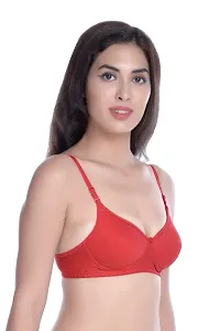 Sizzling Red Everyday Lightly Padded Bras For Women-thumb1