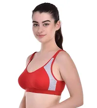 Sizzling Red Everyday Lightly Padded Bras For Women-thumb1