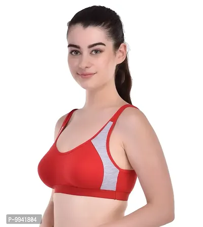 Sizzling Red Everyday Lightly Padded Bras For Women-thumb2