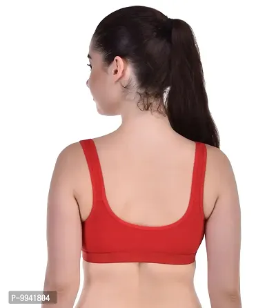 Sizzling Red Everyday Lightly Padded Bras For Women-thumb3