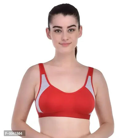 Sizzling Red Everyday Lightly Padded Bras For Women-thumb0