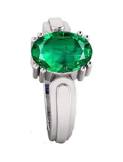 Classy Gems 14.25 Ratti Panna (Emerald) Gemstone Adjustable Ring