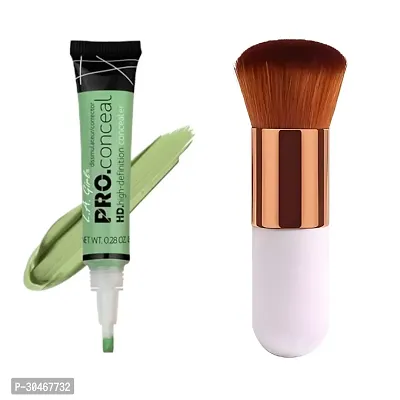 Hd pro Conceal Concealer Green Color Round Foundation Brush (Pack of 2)