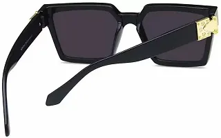 UV Protection Over-sized Sunglasses (60)  (For Men  Women, Black)-thumb2