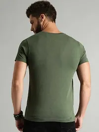 Round Neck Half Sleeve Regular Fit Printed Cotton Men's T-Shirt-thumb1