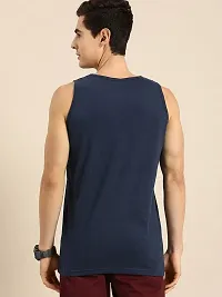 Organic Chics Round Neck Sleeveless Graphic Printed 100% Cotton Regular Fit Men's Vest-thumb1