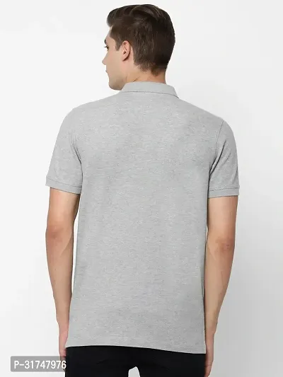 Stylish Cotton Blend T-shirt For Men-thumb3