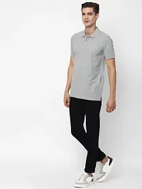 Stylish Cotton Blend T-shirt For Men-thumb3