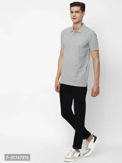 Stylish Cotton Blend T-shirt For Men-thumb4