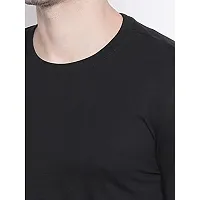 Organic Chics Round Neck Half Sleeve Solid Men's T-Shirt-thumb3