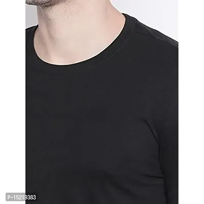 Organic Chics Round Neck Half Sleeve Solid Men's T-Shirt-thumb4