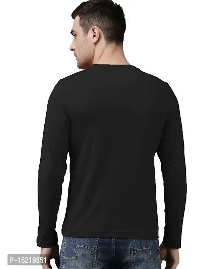 Organic Chics Round Neck Full Sleeve Cotton Printed Men Tshirt I-13-thumb2