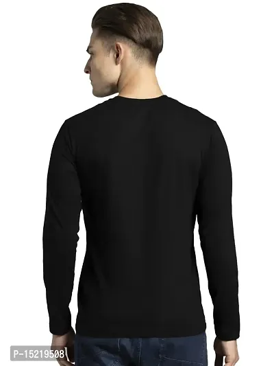 Organic Chics Round Neck Full Sleeve Cotton Printed Men Tshirt G-4-thumb2