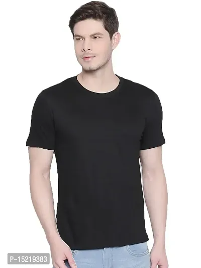 Organic Chics Round Neck Half Sleeve Solid Men's T-Shirt