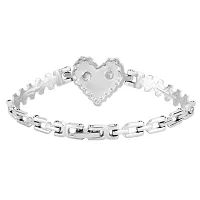 FANCY HEART DESIGN STUDDED COLORED DIAMOND BRACELET FOR GIRLS  WOMEN-thumb1