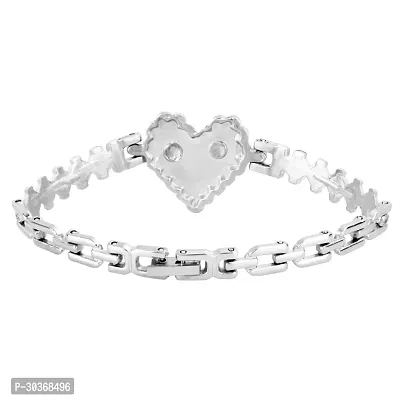 FANCY HEART DESIGN STUDDED COLORED DIAMOND BRACELET FOR GIRLS  WOMEN-thumb2