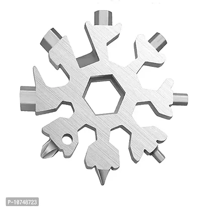 18-In-1 Snowflake Multi-Tool, Incredible Tool Christmas, Valentines Day Item, Silver-thumb0